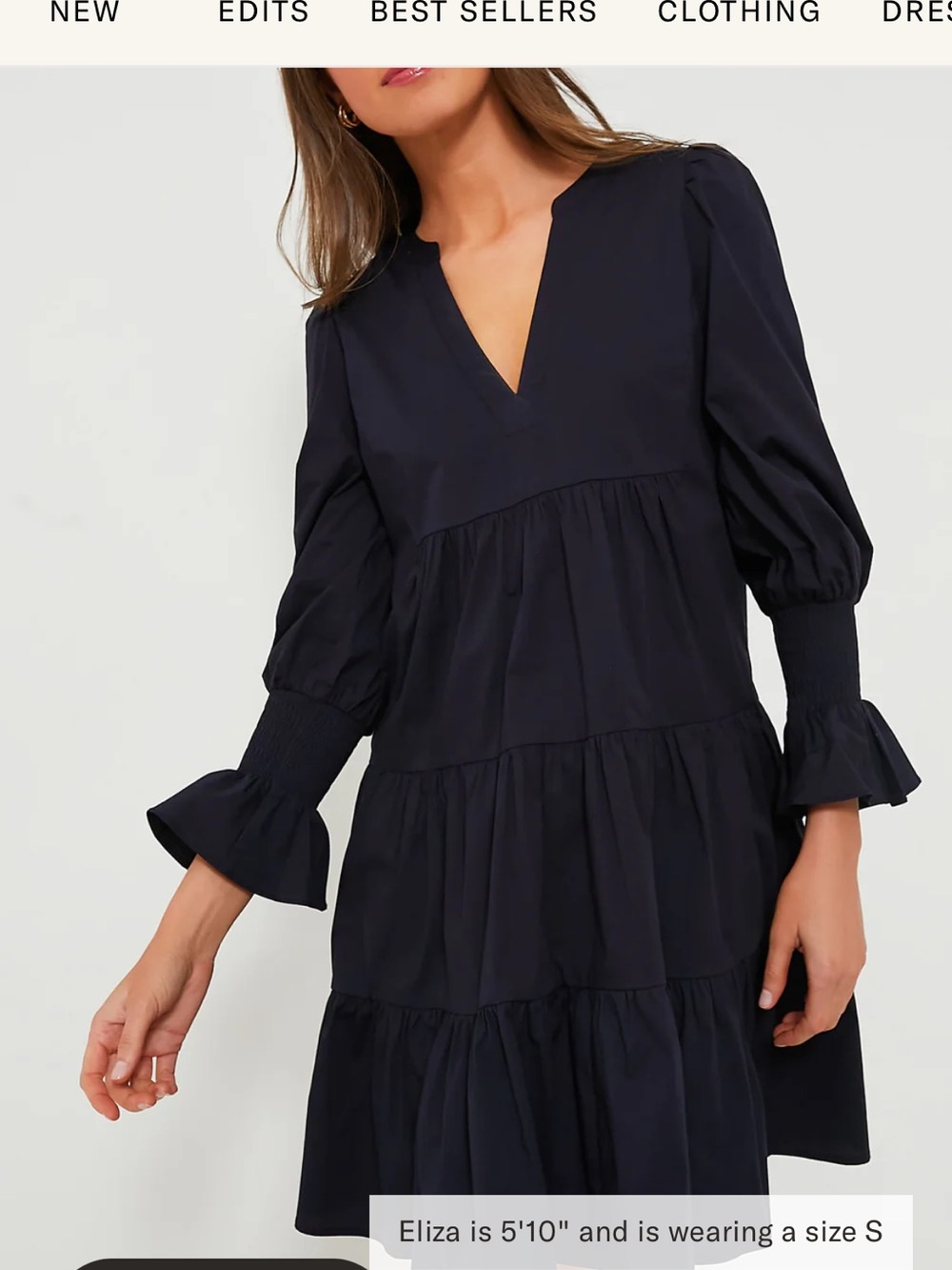 Tuckernuck Pomander Place Navy Crepe Kenzo Dress